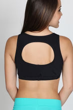 Cut Out V-Neck Bra