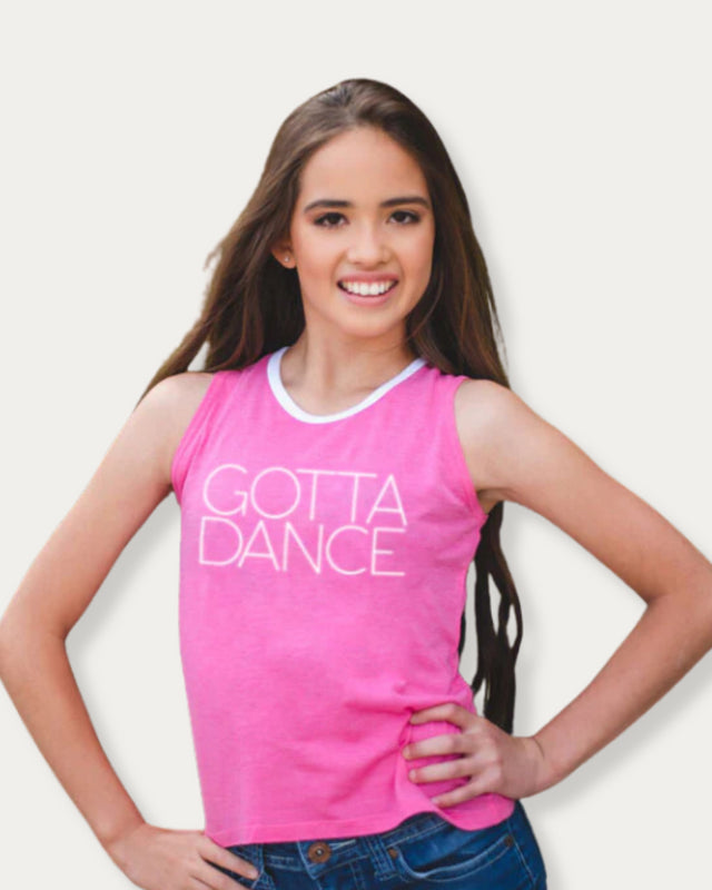"Gotta Dance" Twist Back Tank Top