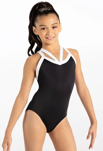 Contrast Strappy Back Leotard