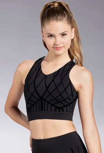 FlexTek Flocked Crop Top