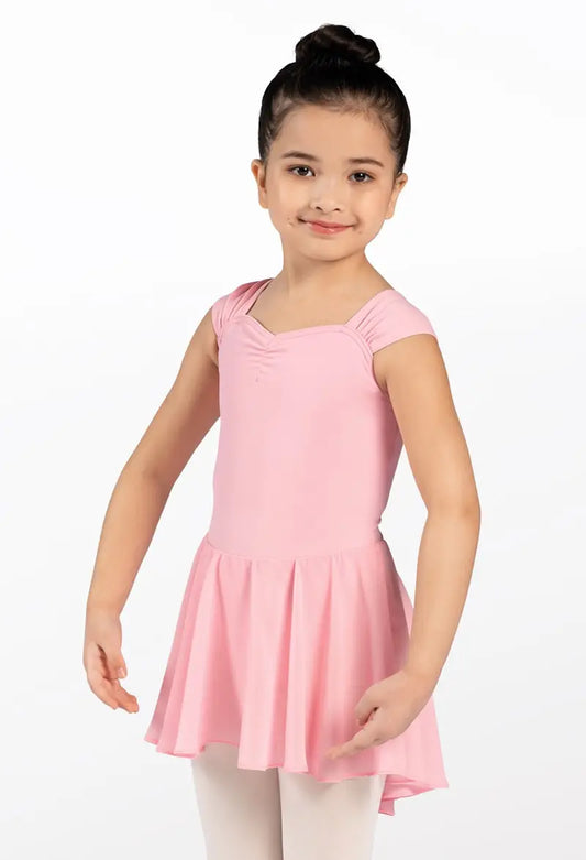 Kids Shirred High-Low Dress