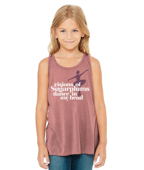 Visions of Sugarplums Flowy Racerback Tank