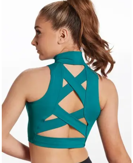 Crop Top With Crisscross Back