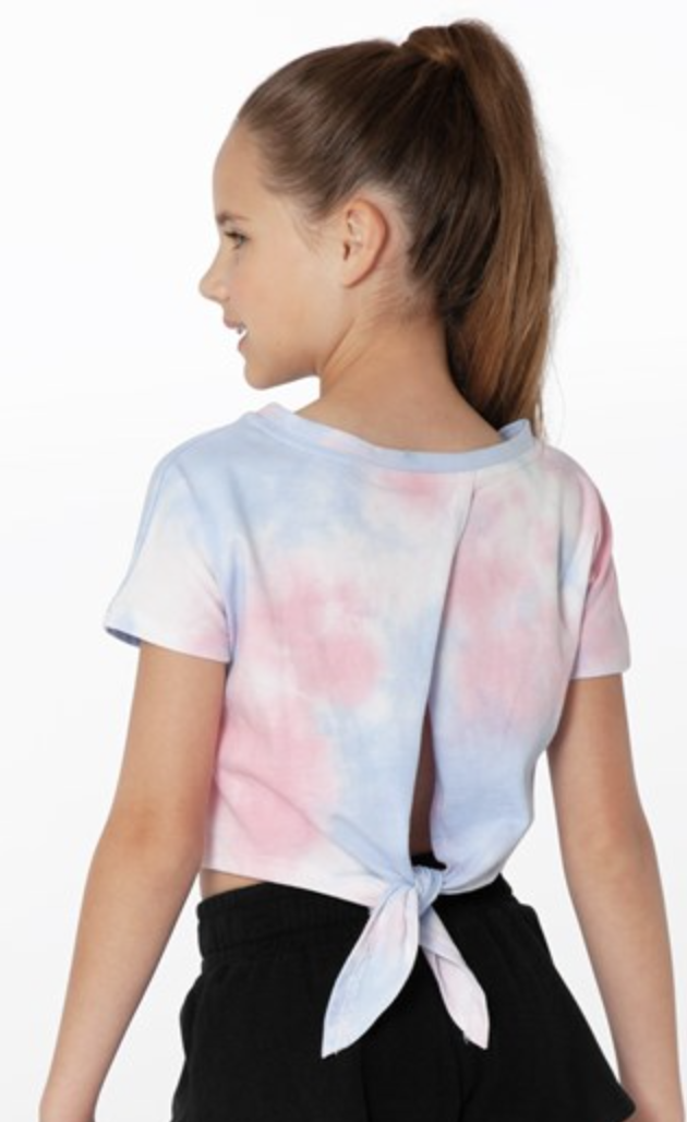 Tie Dye Crop Top with Tie