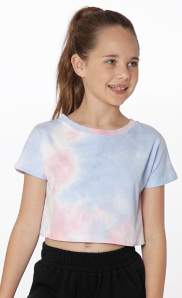 Tie Dye Crop Top with Tie